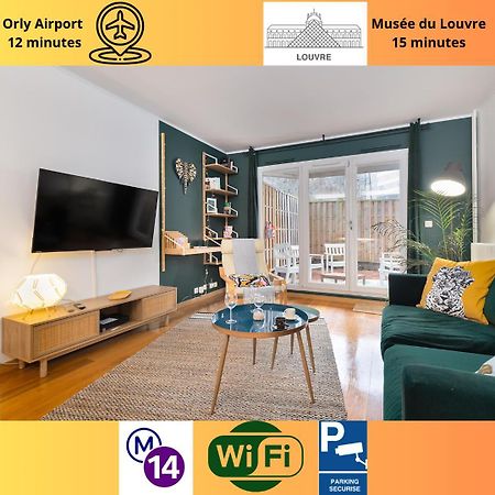 Appartamento Cosy'N Paris - Parking Secure - Metro 14 - Wifi - Terrace - Premium Bedding Gentilly Esterno foto