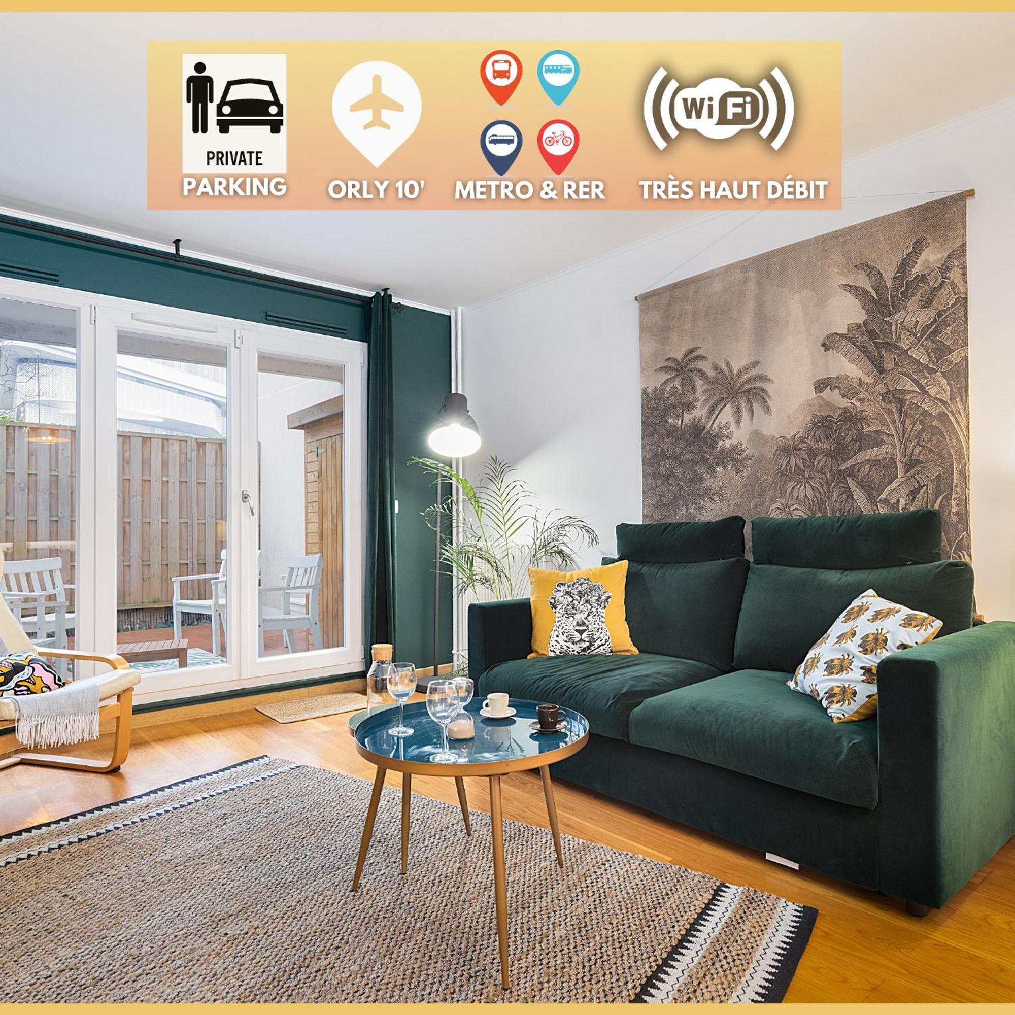 Appartamento Cosy'N Paris - Parking Secure - Metro 14 - Wifi - Terrace - Premium Bedding Gentilly Esterno foto