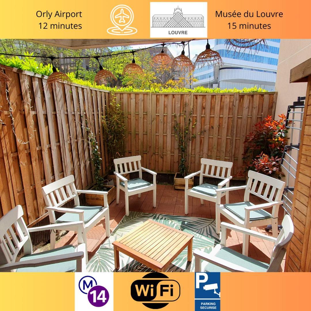 Appartamento Cosy'N Paris - Parking Secure - Metro 14 - Wifi - Terrace - Premium Bedding Gentilly Esterno foto